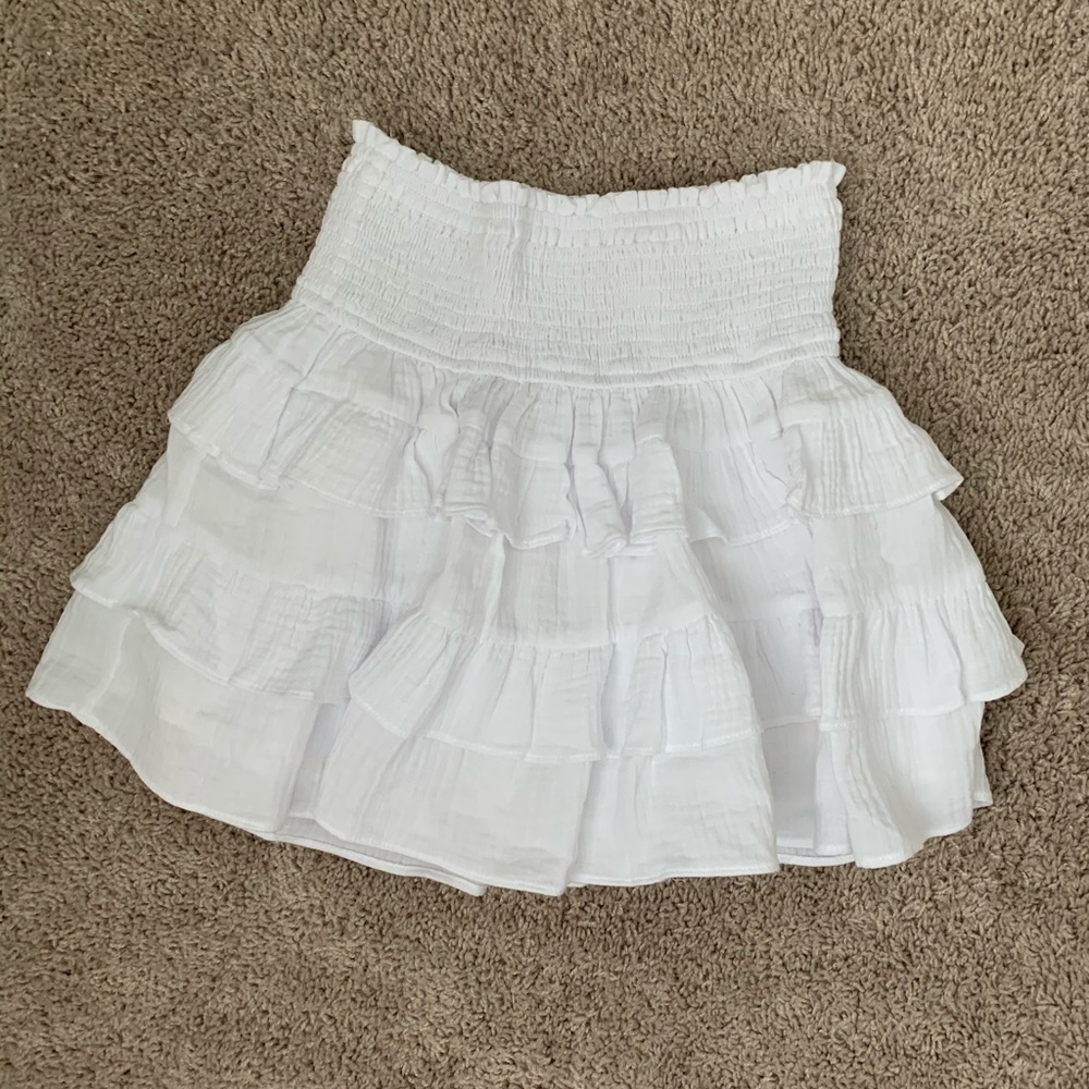 White Ruffle Boutique Skirt